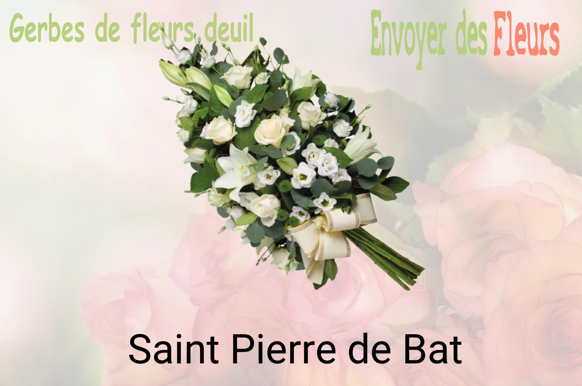Gerbe de fleurs de deuil livrée à Saint-Pierre-de-Bat